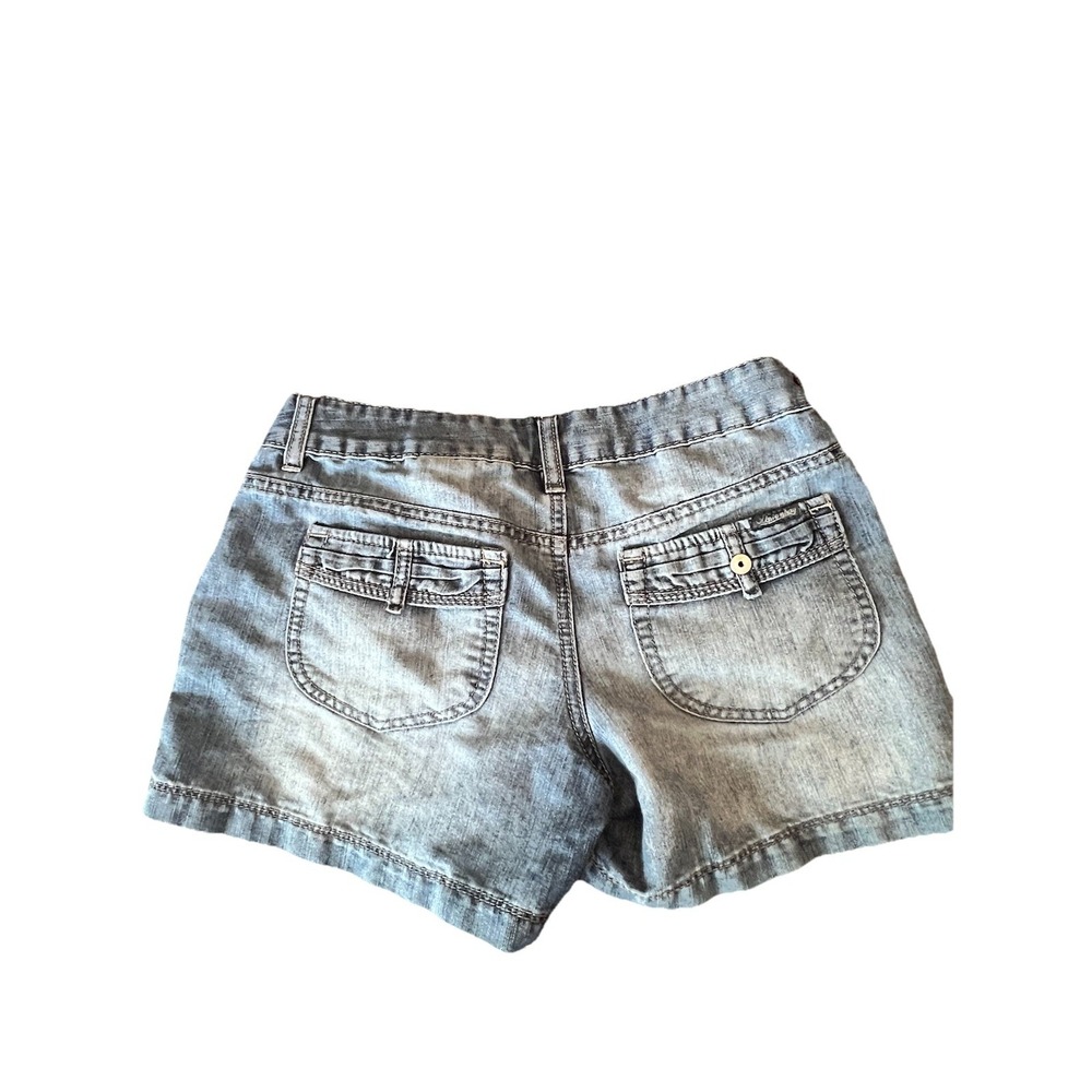 Vintage Y2K UnionBay Juniors Denim Cargo Shorts 3 Blue Juniors Retro Millennial - Picture 11 of 15